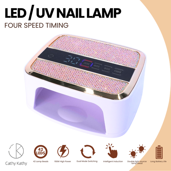 2-in-1 Rechargeable 168W UV LED Lamp