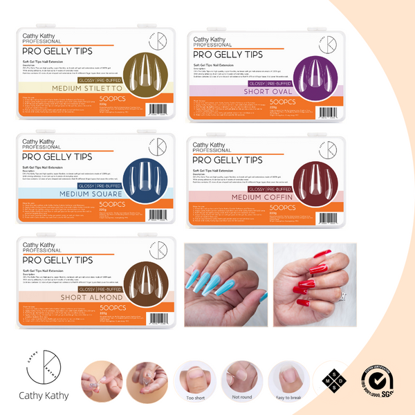 Pro Gelly Soft Gel Nail Tips