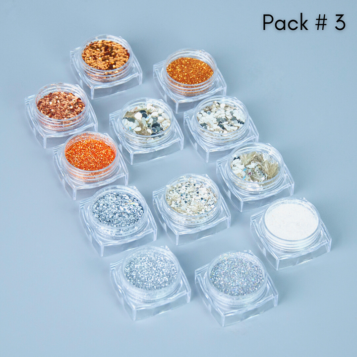 12 Packs: 12 Ct. (144 Total) Shaped Glitter Pack by Creatology, Size: 0.07, Assorted